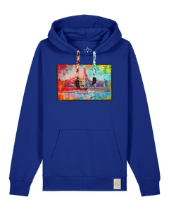 bio-unisex-medium fit-hoodie-dresden-stsu177-kornblume-bunte kordel-front