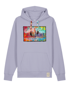 bio-unisex-medium fit-hoodie-dresden-stsu177-lavender-bunte kordel-front