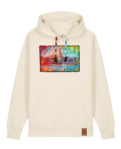 bio-unisex-medium fit-hoodie-dresden-stsu177-natur-bunte kordel-front