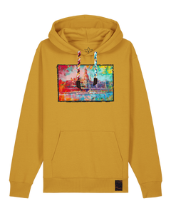 bio-unisex-medium fit-hoodie-dresden-stsu177-senf-bunte kordel-front