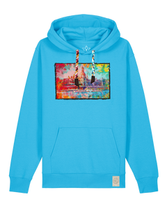 bio-unisex-medium fit-hoodie-dresden-stsu177-wasserblau-bunte kordel-front