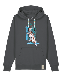 bio-unisex-medium fit-hoodie-duckbilly platy-stsu177-eisen-blaue kordel-front
