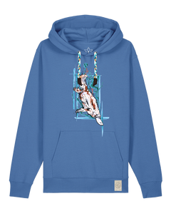 bio-unisex-medium fit-hoodie-duckbilly platy-stsu177-hortensie-blaue kordel-front