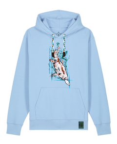 bio-unisex-medium fit-hoodie-duckbilly platy-stsu177-lagune-blaue kordel-front