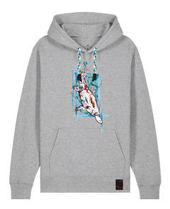 bio-unisex-medium fit-hoodie-duckbilly platy-stsu177-mausgrau-blaue kordel-front
