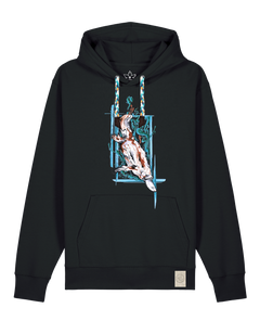 bio-unisex-medium fit-hoodie-duckbilly platy-stsu177-schwarz-blaue kordel-front