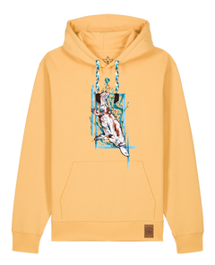 bio-unisex-medium fit-hoodie-duckbilly platy-stsu177-senfkorn-blaue kordel-front