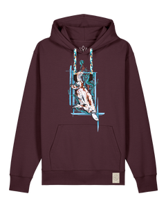 bio-unisex-medium fit-hoodie-duckbilly platy-stsu177-zartbitter-blaue kordel-front