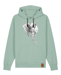 bio-unisex-medium fit-hoodie-elefant-stsu177-eukalyptus-sw kordel-front