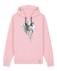 bio-unisex-medium fit-hoodie-elefant-stsu177-flamingo-sw kordel-front