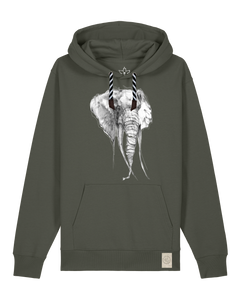 bio-unisex-medium fit-hoodie-elefant-stsu177-grunkohl-sw kordel-front