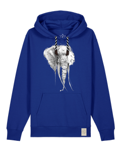 bio-unisex-medium fit-hoodie-elefant-stsu177-kornblume-sw kordel-front