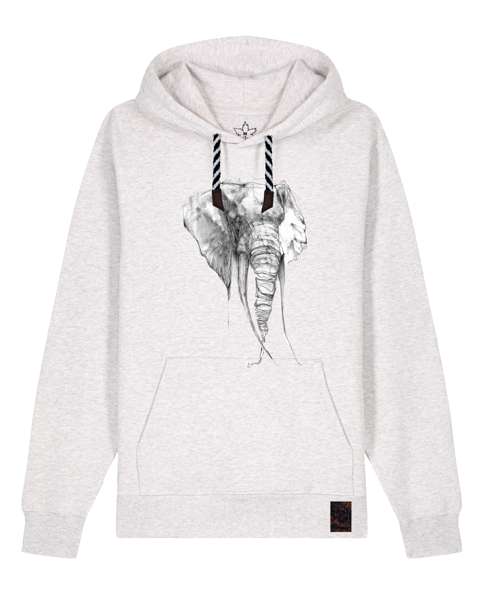 bio-unisex-medium fit-hoodie-elefant-stsu177-rennmaus-sw kordel-front
