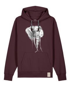 bio-unisex-medium fit-hoodie-elefant-stsu177-zartbitter-sw kordel-front