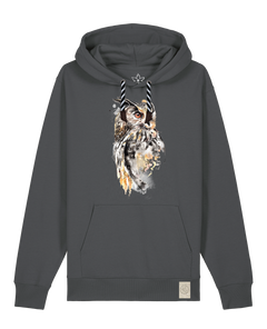bio-unisex-medium fit-hoodie-eule-stsu177-eisen-sw kordel-front