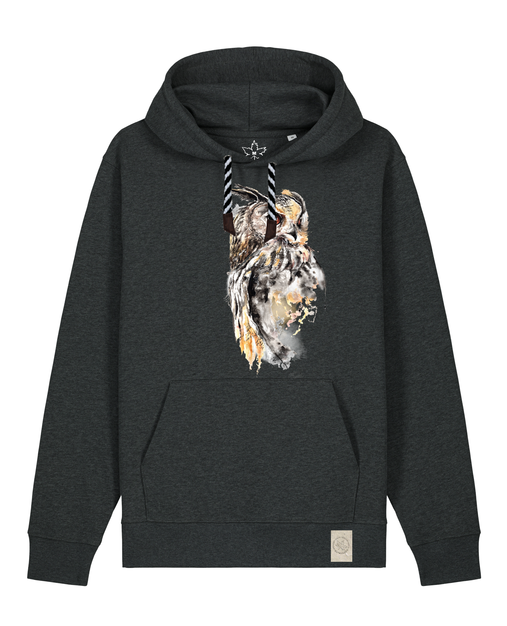 bio-unisex-medium fit-hoodie-eule-stsu177-elephant-sw kordel-front
