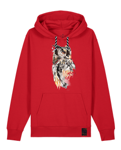 bio-unisex-medium fit-hoodie-eule-stsu177-erdbeere-sw kordel-front