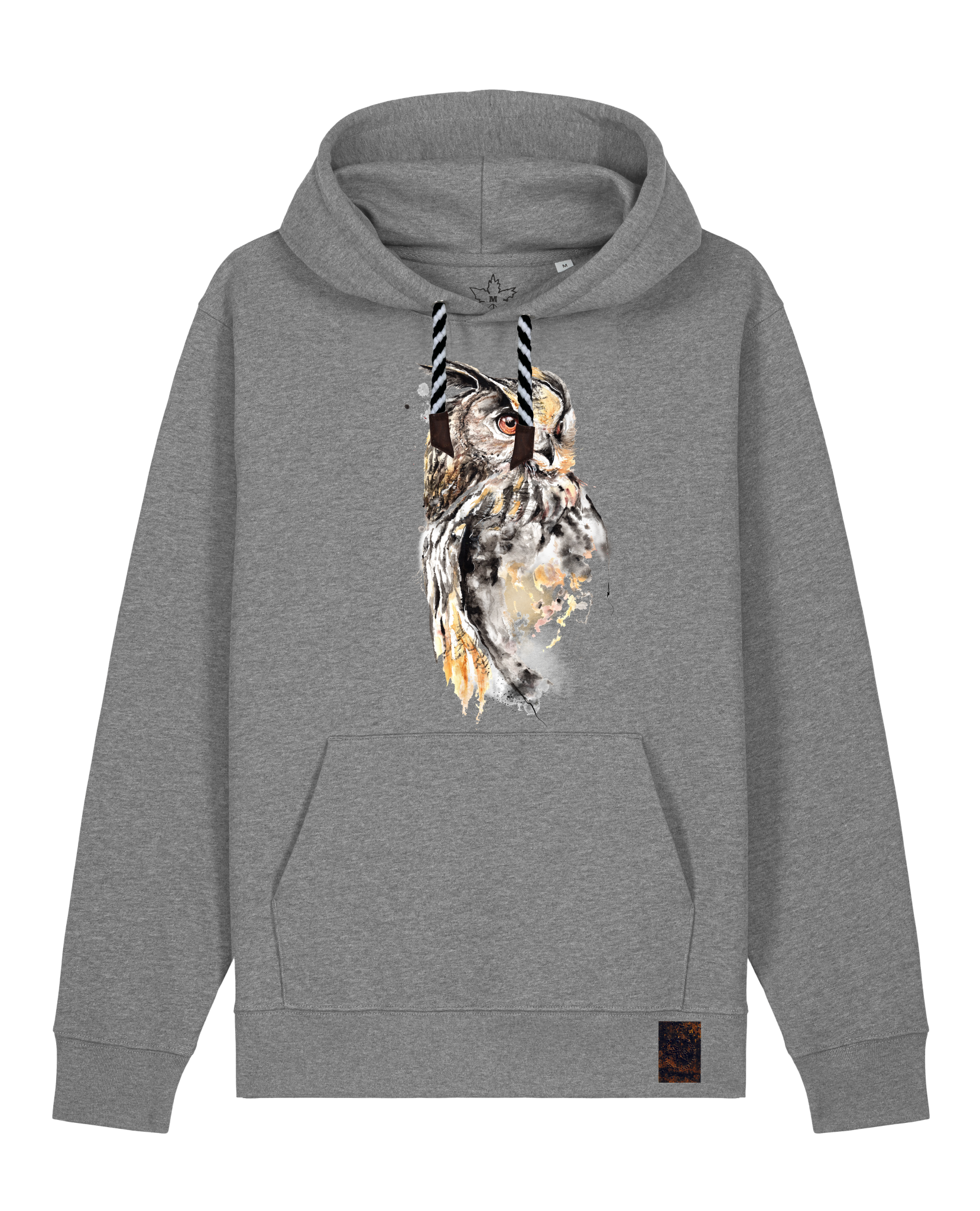 bio-unisex-medium fit-hoodie-eule-stsu177-opossum-sw kordel-front