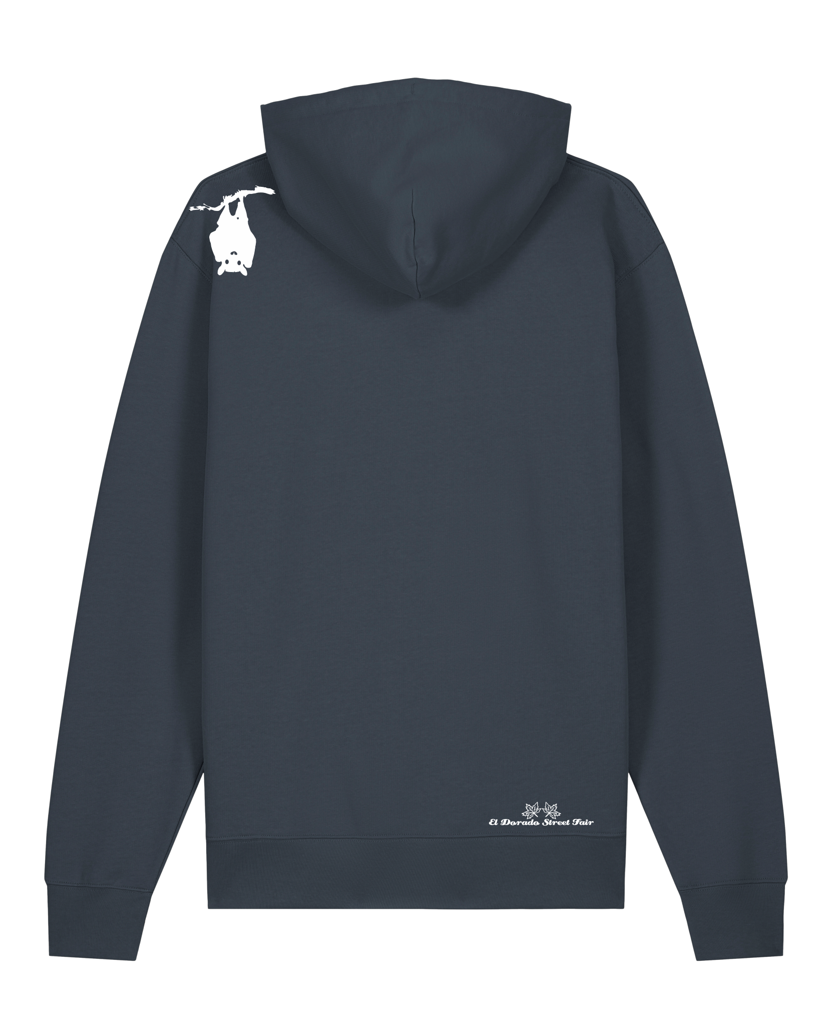 bio-unisex-medium fit-hoodie-fledermaus-stsu177-blaubeernacht-weiße kordel-back