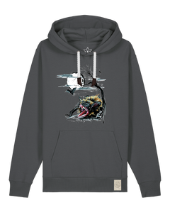 bio-unisex-medium fit-hoodie-fledermaus-stsu177-eisen-weiße kordel-front