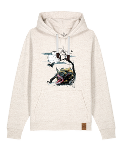 bio-unisex-medium fit-hoodie-fledermaus-stsu177-elbsandstein-weiße kordel-front