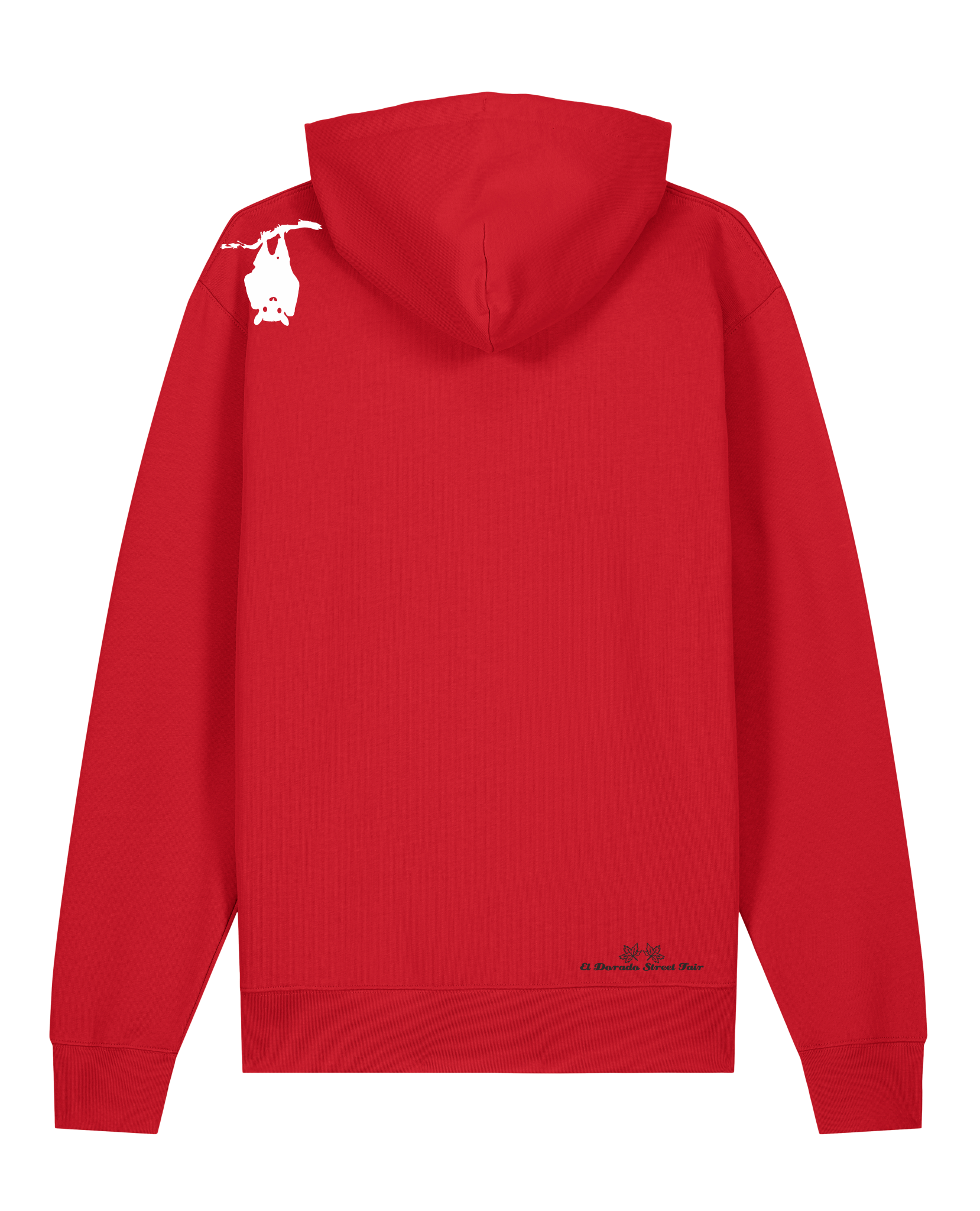 bio-unisex-medium fit-hoodie-fledermaus-stsu177-erdbeere-weiße kordel-back