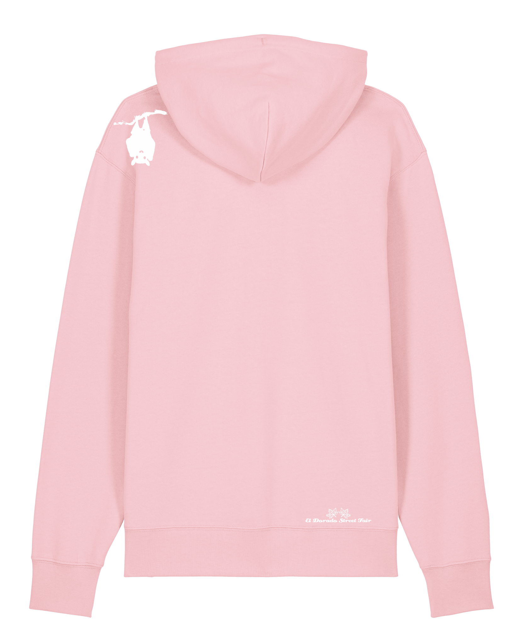 bio-unisex-medium fit-hoodie-fledermaus-stsu177-flamingo-weiße kordel-back
