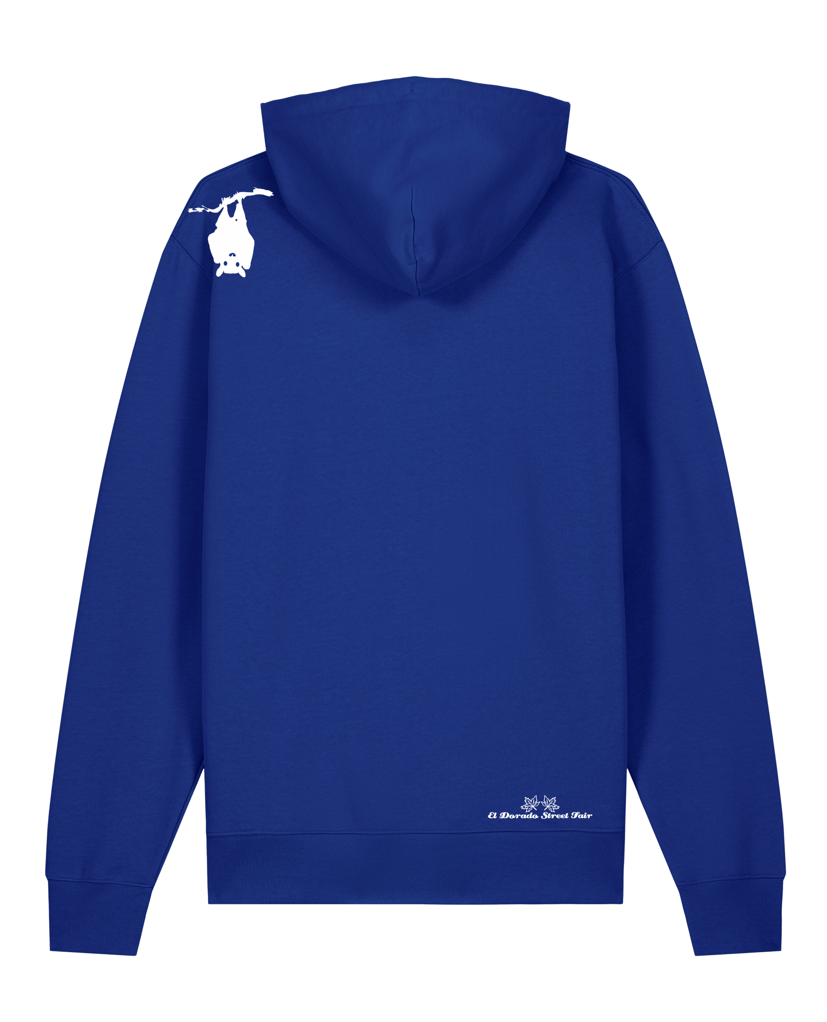 bio-unisex-medium fit-hoodie-fledermaus-stsu177-kornblume-weiße kordel-back