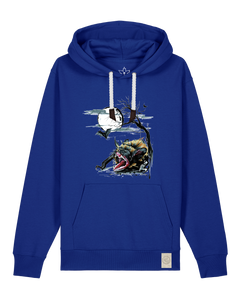 bio-unisex-medium fit-hoodie-fledermaus-stsu177-kornblume-weiße kordel-front