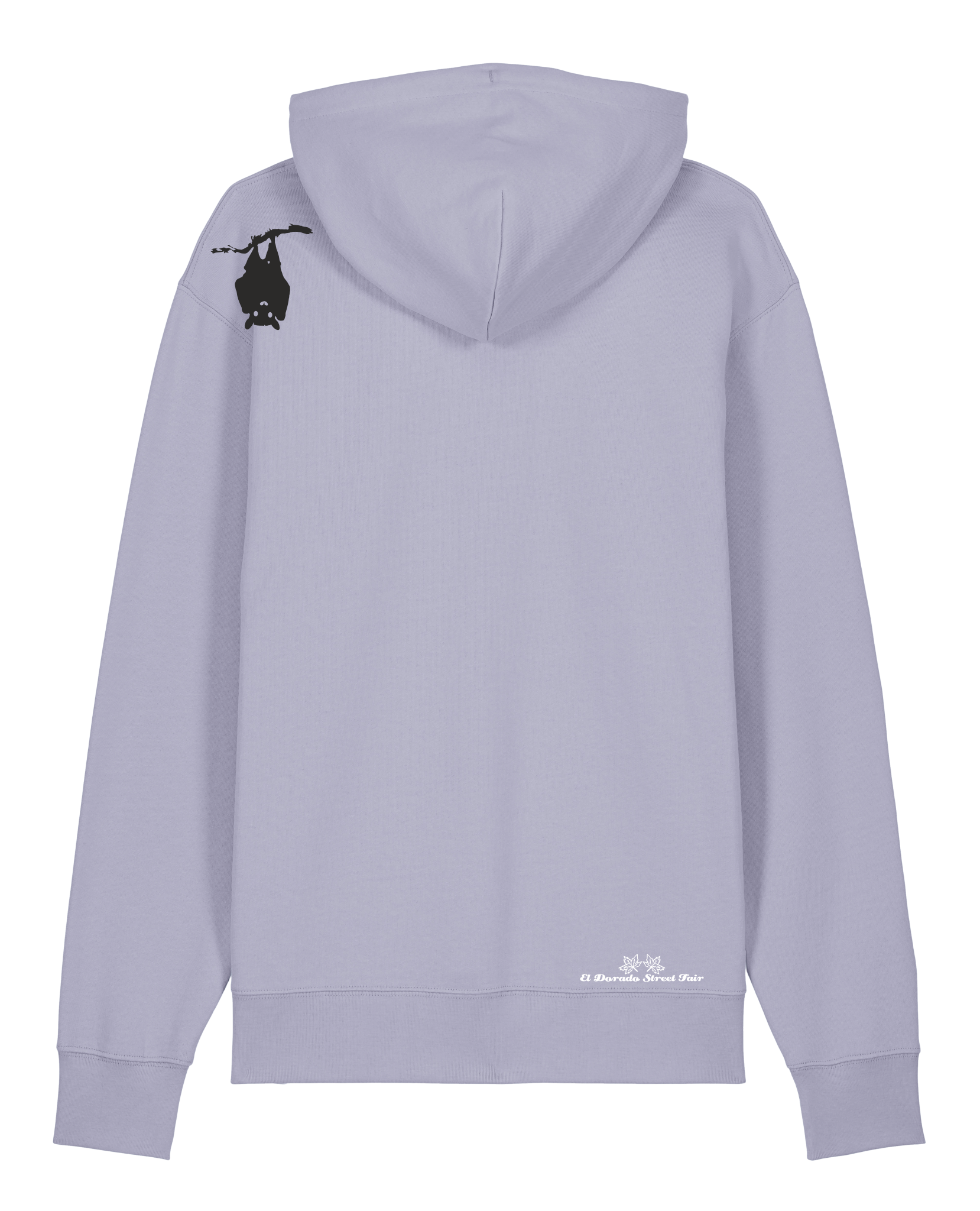 bio-unisex-medium fit-hoodie-fledermaus-stsu177-lavender-weiße kordel-back