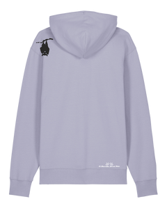 bio-unisex-medium fit-hoodie-fledermaus-stsu177-lavender-weiße kordel-back