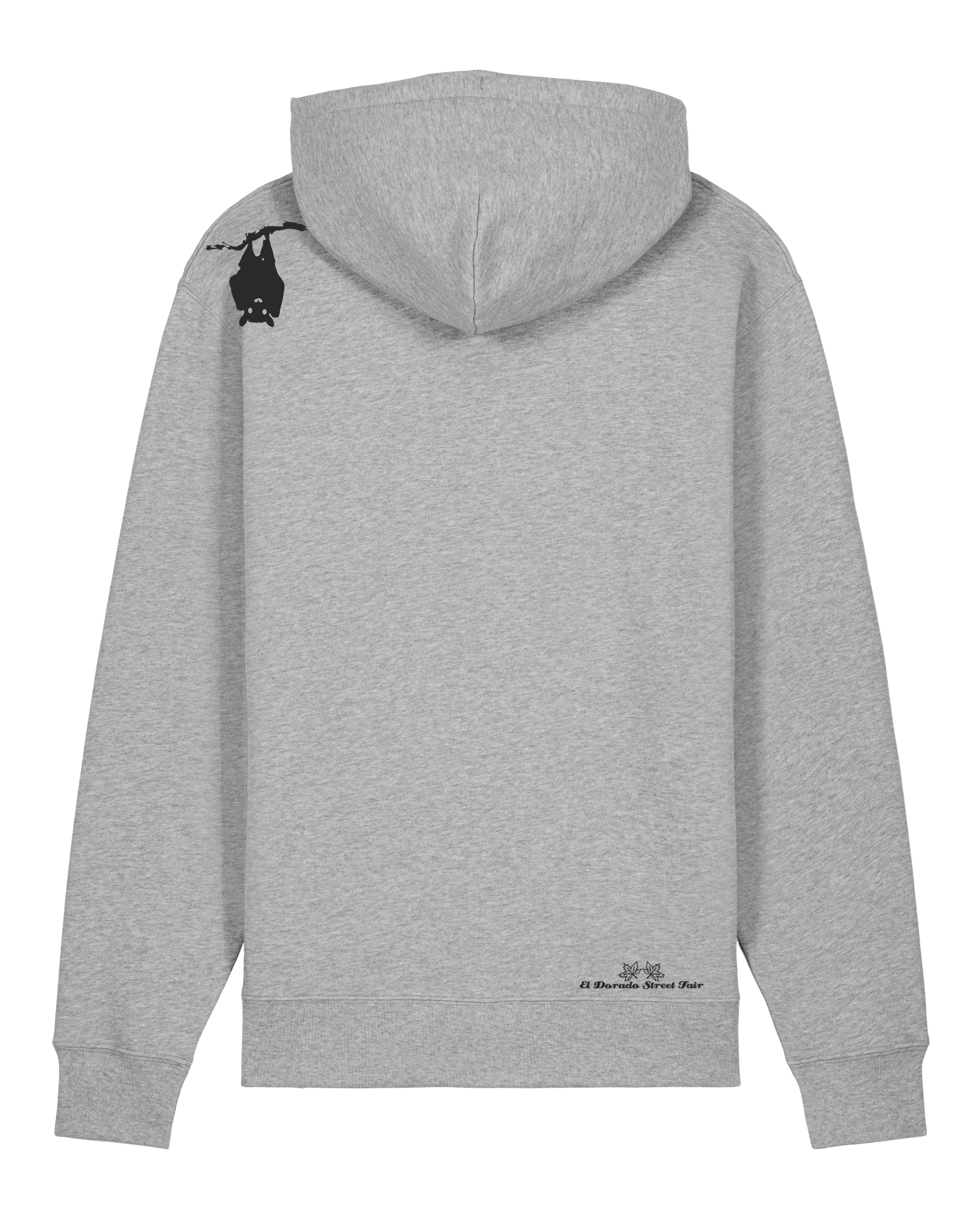 bio-unisex-medium fit-hoodie-fledermaus-stsu177-mausgrau-weiße kordel-back