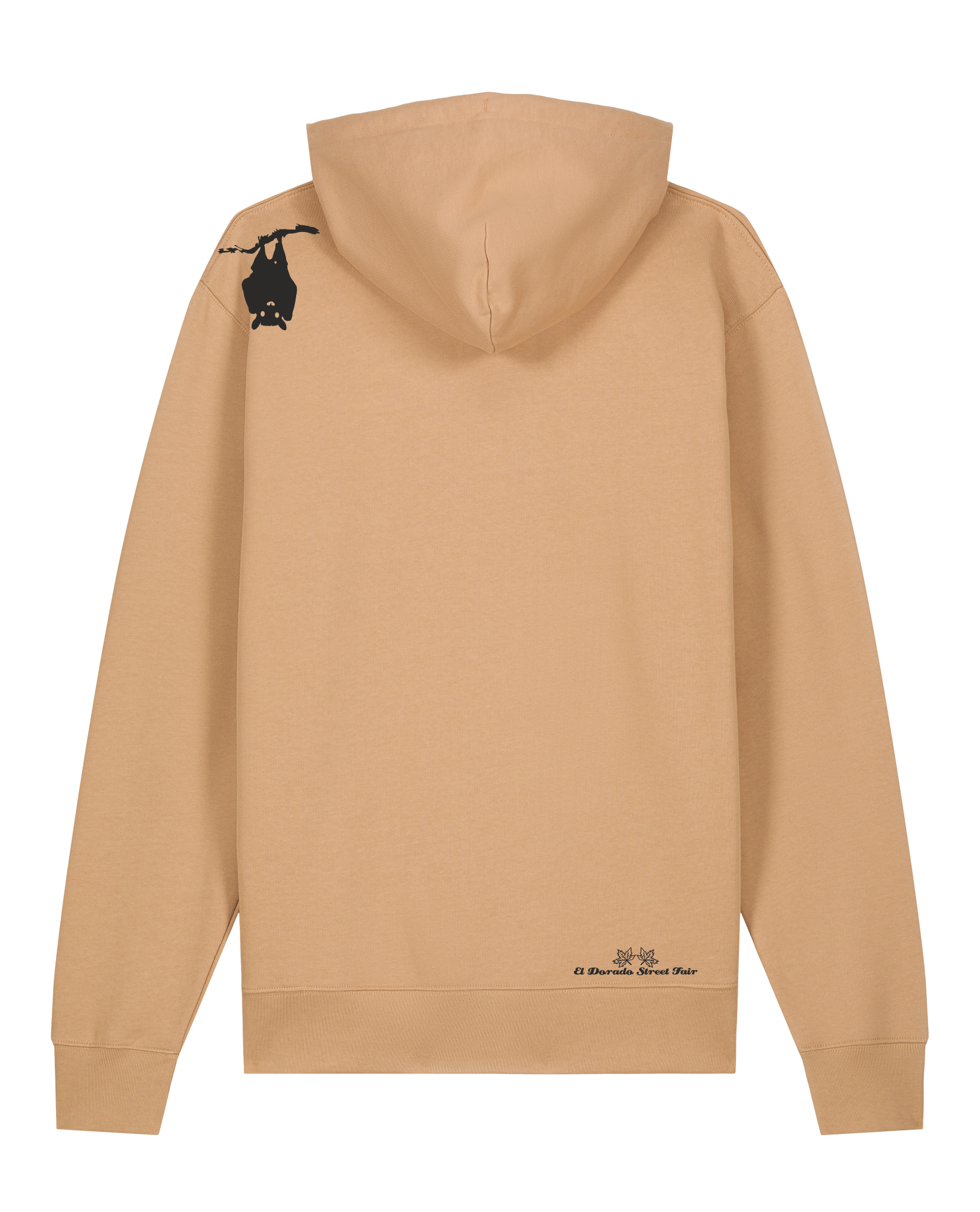 bio-unisex-medium fit-hoodie-fledermaus-stsu177-meersand-weiße kordel-back