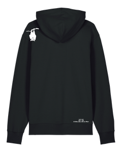 bio-unisex-medium fit-hoodie-fledermaus-stsu177-schwarz-weiße kordel-back