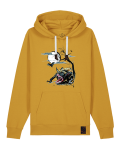 bio-unisex-medium fit-hoodie-fledermaus-stsu177-senf-weiße kordel-front