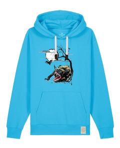 bio-unisex-medium fit-hoodie-fledermaus-stsu177-wasserblau-weiße kordel-front