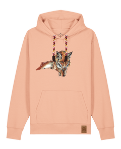 bio-unisex-medium fit-hoodie-fox views-stsu177-agyptische keramik-rote kordel-front