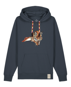 bio-unisex-medium fit-hoodie-fox views-stsu177-blaubeernacht-rote kordel-front