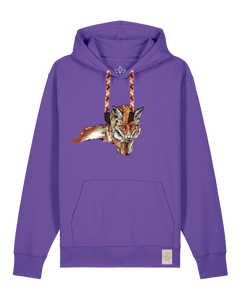 bio-unisex-medium fit-hoodie-fox views-stsu177-blaukraut-rote kordel-front