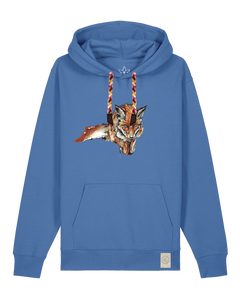 bio-unisex-medium fit-hoodie-fox views-stsu177-hortensie-rote kordel-front