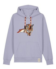 bio-unisex-medium fit-hoodie-fox views-stsu177-lavender-rote kordel-front