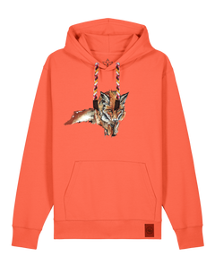 bio-unisex-medium fit-hoodie-fox views-stsu177-mandarine-rote kordel-front