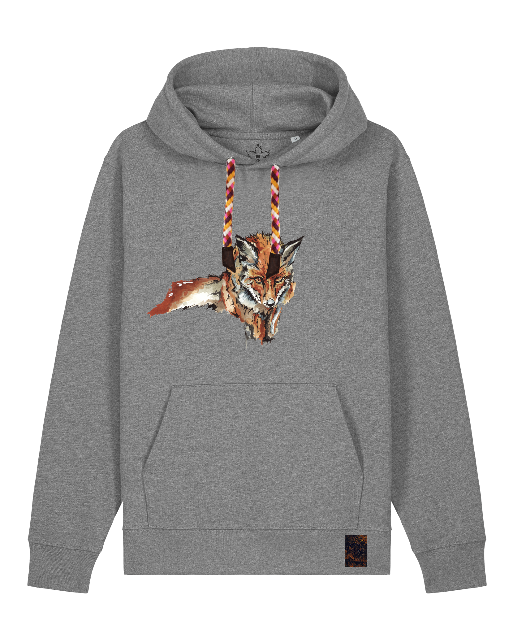 bio-unisex-medium fit-hoodie-fox views-stsu177-opossum-rote kordel-front