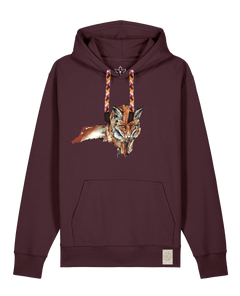 bio-unisex-medium fit-hoodie-fox views-stsu177-zartbitter-rote kordel-front
