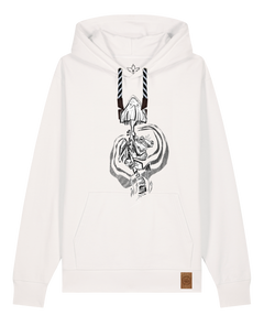 bio-unisex-medium fit-hoodie-frosch auf pilz-stsu177-bio ei-sw kordel-front