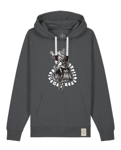 bio-unisex-medium fit-hoodie-froschkönig-stsu177-eisen-weiße kordel-front