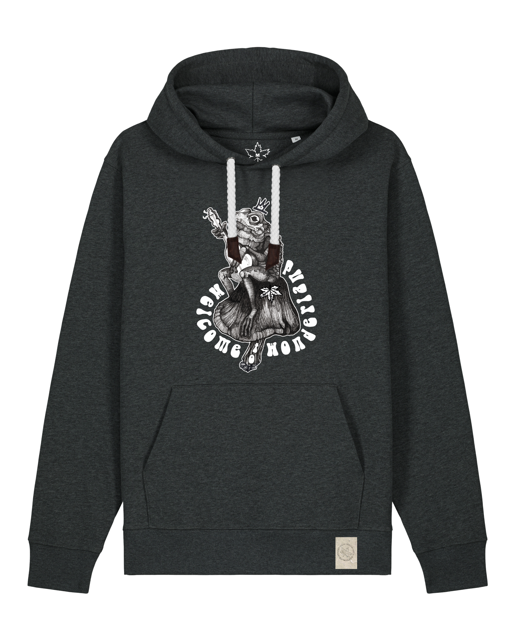 bio-unisex-medium fit-hoodie-froschkönig-stsu177-elephant-weiße kordel-front