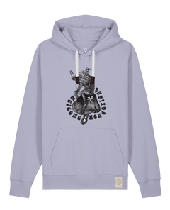 bio-unisex-medium fit-hoodie-froschkönig-stsu177-lavender-weiße kordel-front