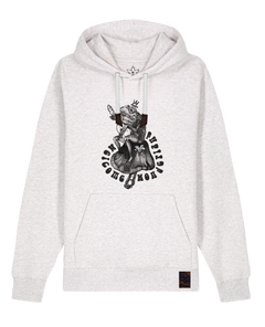 bio-unisex-medium fit-hoodie-froschkönig-stsu177-rennmaus-weiße kordel-front