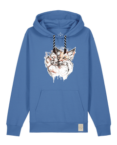 bio-unisex-medium fit-hoodie-fuchspaar-stsu177-hortensie-sw kordel-front